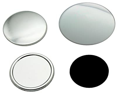 ChiButtons 44mm Metric Rubber Magnet Fridge Button 100 Sets with Magnet, Upper Shell, Mylar Film & Metal Cover (Official ChiButtons Supplies)