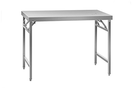 Royal Catering - RCAT-120K - fällbart arbetsbord (rostfritt stål, 120 x 60 cm)