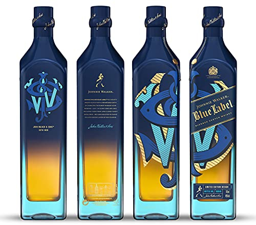 Johnnie Walker Blue Label Blended Scotch Whisky Limited-Edition Bottle Design, 70cl
