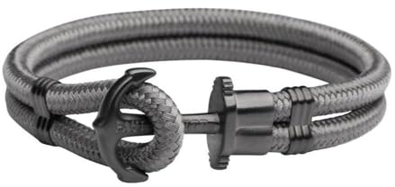 PAUL HEWITT Zweireihiges Phrep Armband Nylon, grau