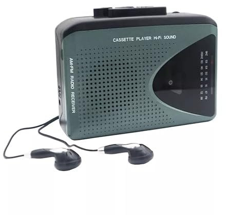 Class Cassette Radio Player With Headphones & With Built In Speaker C16
