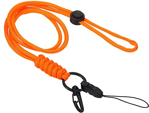 PATIKIL Neck Lanyard with Hook Adjustable Long Strap Orange
