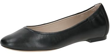 CAPRICE Damen Ballerinas aus Leder Elegant, Schwarz (Black Nappa), 41 EU