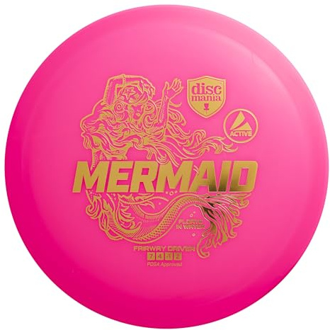 Discmania Active Mermaid Fairway Driver Disc Golf Disc (Pink) (160g-164g)
