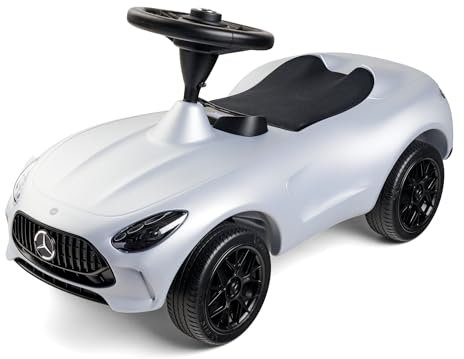 BIG – Mercedes-AMG GT - Designt zusammen mit Mercedes-AMG, mit Breiten Flüsterreifen und griffigem Lenkrad, Rutscher-Auto, für Kinder ab 18 Monaten, Schwarz