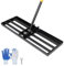 DBEAKS - Spatola per livellare il prato, 75 x 26 x 182 cm, in acciaio inox, per livellare il giardino, il campo da golf, il livellamento del prato