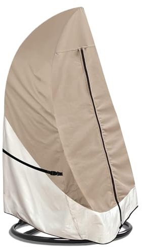 Renchey Funda para Silla Huevo Exterior - Cubierta Resistente para De Jardín,Protector De Asiento para Patio Trasero, Porche, Jardín, Césped, Piscina, Terraza Exterior, Invierno