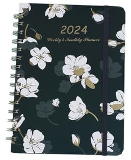 IOEUIWP Dagskalender, planerare, anteckningsbok, veckovis, månadlig, kontorsagenda, organisatör, tidshantering för att skriva, anteckningar, lärande, resor (BZ1)
