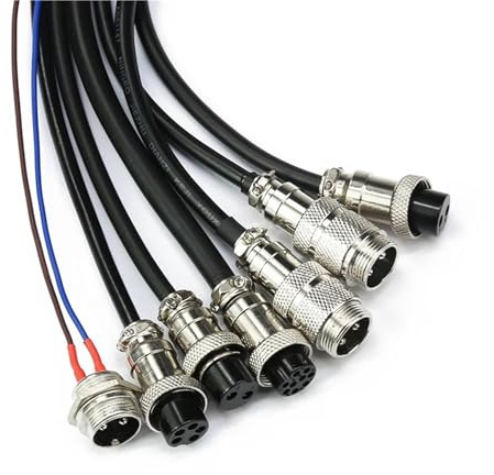BSQGUEWD GX16 with Wire 2/3/4/5/6/7/8/9 pins connectors，The Cable Length can be Selected as 20, 30, 50, 100 or 200 CM(Male Socket,8 PINS_2M)
