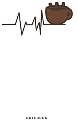 Notebook: Taccuino Journal -Battito - cuore - cardiaco - caffè -Heartbeat - libretto d'appunti - blocco - notes - quaderno - agendina - Giornale - ... per uomini e donne - 110 pagine allineate