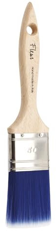 Fleur Paint 14004 - Brocha (fibra sintetica, 1,5 cm x 5 cm) color azul y blanco