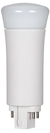 Satco S29859 9-Watt PL LED Light Bulb, G24q Base, 4-Pin Vertical, 3500K