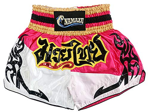NAMAZU Muay Thai Shorts for Men and Women, High Grade MMA Gym Boxing Kickboxing Shorts Workout Training Grappling Martial Arts Fight Shorts Clothing.