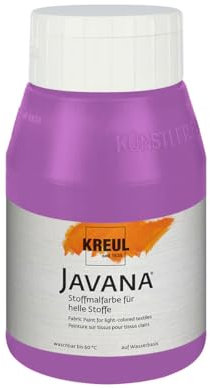 KREUL 90539 - Textilfarbe transparent lila 500 ml JAVANA TEX