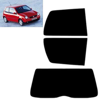 Passgenaue Tönungsfolie für Lupo 3-Türen 1999-2006 Heck/Seitenscheiben (35% Mittelschwarz)