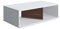 Amazon-Marke: Movian Couchtisch Cury Rechteckig, 110 x 55 x 32 cm, Walnuss-Weiß
