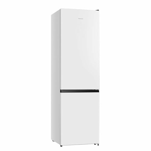 Hisense RB440N4BWE - Frigorífico Combi, Eficiente Clase E, Capacidad 336 L con 200 cm Alto, Super Freeze, Botellero, Puerta Reversible, Silencioso 39dB, Color Blanco