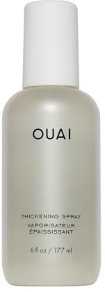 OUAI Hair Thickening Spray - Thickening & Volumizing Spray for Instantly Thicker, Fuller-Looking Hair - Protects, Strengthens & Repairs with Amaranth Peptide & Amino Acids
