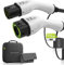SYNCWIRE Typ 2 Ladekabel 22kW 3m 32A 3 Phasig, Mode 3 EV Ladekabel Typ 2 auf Typ 2 für EV & PHEV für Model S/X/Y/3, ID.3, ID.4, ID.5, E-Tron, e-208, I4, IX1, Kona, XC40, ENYAQ, Zoe usw