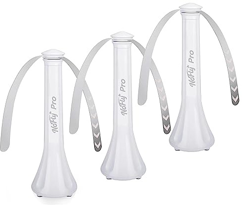 Fly Fans for Tables, Outdoor Fly Repellent Fna (White, 3 Pack)