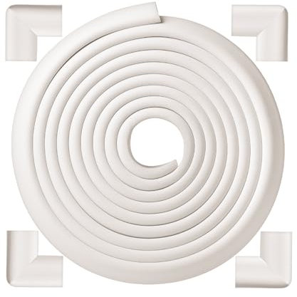 Mr. Pen - Parachoques de seguridad para esquinas y bordes de muebles, borde de 15 pies y 4 esquinas, esquinas y bordes a prueba de bebés, protectores de esquina a prueba de bebés, protectores de