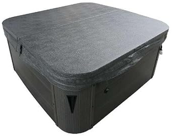Copertura termica 215 x 215 cm | Grigio antracite - Copertura per vasca idromassaggio Torina ad alta efficienza energetica, struttura trapezoidale, spessore bordo 8 cm, linguetta di tenuta