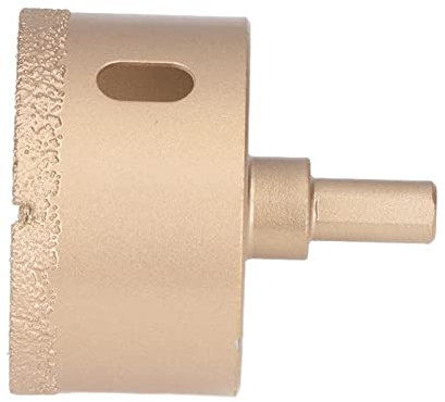 a Foro in Acciaio Al Carbone 1.38 Pollici per Trapano Triangolare Gambo Triangolare per Apri Piastrelle di Vetro in Porcellana, Taglierina per Roccia in Marmo, con Scatola di Stoccaggio (42 mm) (45