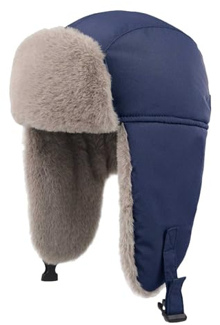 Fliegermütze Kinder Winddichte Trapper Mütze Kindermütze mit Ohrenklappen für 8-10 Jahre Jungen Mädchen Kuschelige Fellmütze Fliegermütze Winter Warme Russen Mütze Bomber Hut Skifahren Outdoor