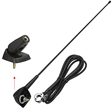 Viviance Antenne Aérienne De Toit De Base + Support Compatible avec Peugeot 106 205 206 306 307 309 406 806 807
