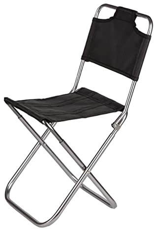 Habrur Campingstuhl Faltbar Angelstuhl Klappbar Kleiner Campinghocker, Tragbarer Angelsitzhocker Mit Rückenlehne Für Outdoor-Wandern, Angeln, Gartenarbeit Klappstühle Camping Stuhl