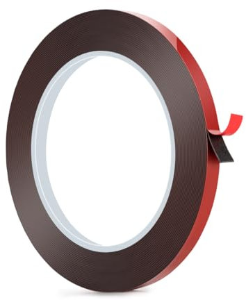 BTF-LIGHTING Doppelseitiges Klebeband 19.7ft/6m x 0.4in/10mm Hochleistungs-Montageband Starkes Klebeband Wasserdichtes Band für 5050SMD FCOB CCT RGB RGBW LED-Streifen Installation