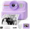 HiMont Kids Camera Instant Print, 1080P Instant Print Camera for Kids with 32GB Card & 3 Rolls Paper, Selfie Digital Camara, Funny Toys Gifts for Boys & Girls Age 3-12 (Purple)