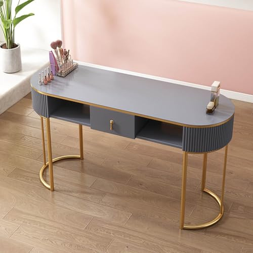 Maniküretisch – Professioneller Nagel-Schönheits-Arbeitsplatz mit Schubladen und 3-lagigem Aufbewahrungsschrank, Holz-Salon-Spa-Ausrüstung für Schönheitssalon zu Hause