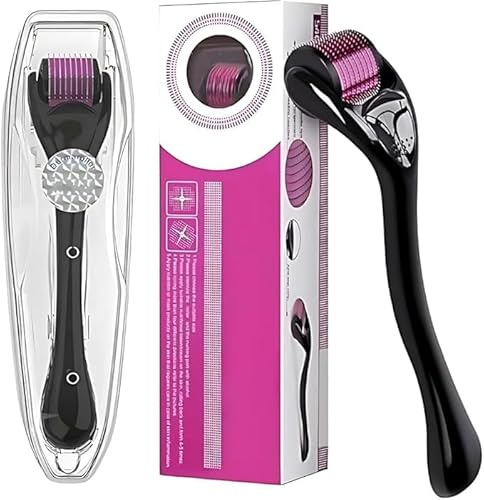 Derma Roller for Hair Growth Women and Men, Scalp Dermaroller for Skin Care, Skin Rejuvenation, Scar Removal, 540 Titanium Microneedling Face Toning Device for Skin (Derma 0.75 MM)