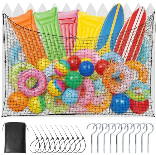 Extra Large Pool Float Storage Bag, 79 x 47 in Hanging Pool Toy Organizer