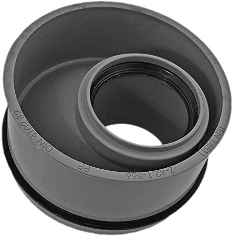 HT Innen Reduzierung mit Dichtungen für Rohr Aussendurchmesser 110 mm 11 cm DN110 auf Rohraußendurchmesser 90 mm 9 cm DN90 reduziert Abfluss Leitung Abwasser Reduzierstück KG Reduktion