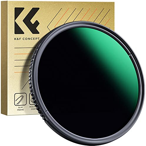 K&F Concept D-serien Variabler ND filter ND3-ND1000 gråfilter 49 mm (1,5–10 bländarsteg)