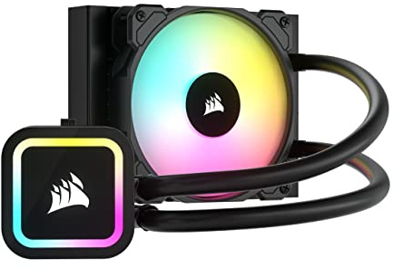 Corsair H60x RGB ELITE Sistema di Raffreddamento a Liquido per CPU - 16 LED RGB Dinamici - Ventole PWM SP120 RGB ELITE Series - Intel® LGA 1700, 1200, 115X, 2066, AMD® AM5/AM4 - Nero