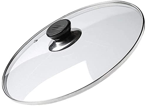 Pannlock Kastrulllock härdat glas, stekpanna Ångkokt lock Hushålls pannlock Universalt ersättnings pannlock (30 cm)