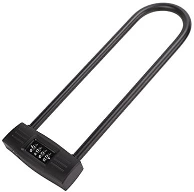Cadenas En U, Combinaison Allongée à 4 Chiffres, Antivol, Longue Anse, Cadenas Réinitialisable Pour Vélo, Moto, Scooter électrique