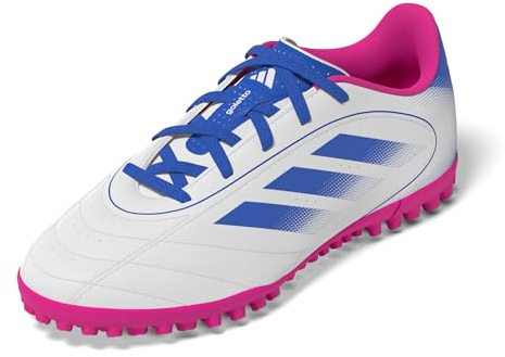Adidas Unisex-Kids Goletto IX Turf Soccer, White/Bright Royal/Team Shock Pink, 12.5