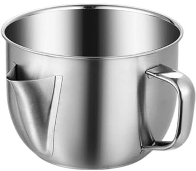 Vaso separatore di grasso | Colino per olio da cucina da 1,2 l | Separatore di grasso in acciaio inossidabile | Caraffa filtro olio con manico | Robusto separatore d'olio per zuppe, brodi e salse per