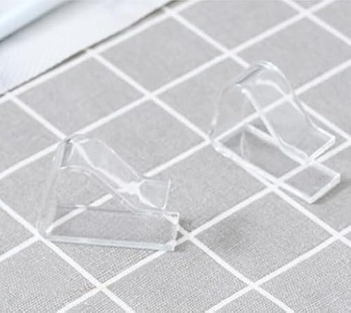 Fllyvly Set de 12 Pinzas para Sujetar manteles, Clips Sujetamanteles Transparentes de Plástico, Adecuados para Mesas de 3,5 a 5 cm de Grosor, para Uso en Exteriores e Interiores, Restaurantes Eventos