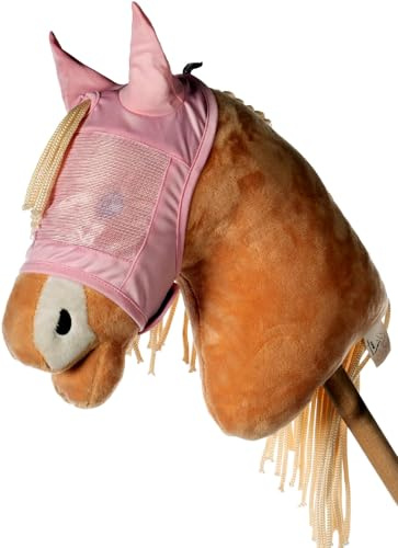 HKM Hobby Horsing Fliegenschutzmaske, Rosa, Einheitsgröße