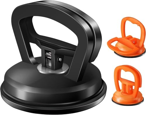 LorSou Dent Puller,3 Pack Car Dent Puller Suction Cup Dent Puller Car Dent Removal Kit Dent Remover Tool and Dent Repair Kit Handle Lifter for Cars Body,Glass,Screen,Tiles Lifting,Objects Moving