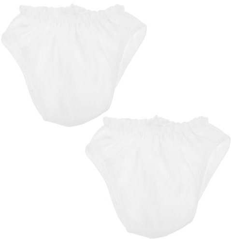 VICASKY Lot de 2 Culottes en Tissu pour Poupée de 18 Pouces, sous-vêtements Décoratifs Réalistes, Accessoires de Costume pour Jouets de Maison Miniature, pour Jeu D'habillage