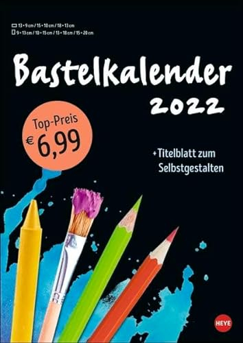 Calendrier de bricolage noir A4 2022