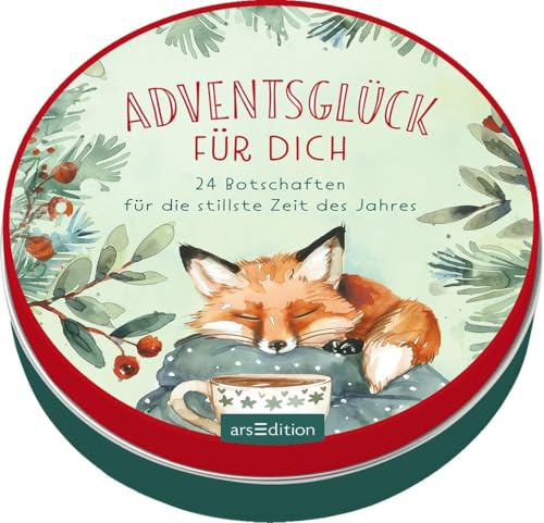 Adventskalender in der Dose. Adventsglück für dich: 24 Botschaften für die stillste Zeit des Jahres | Liebevoller Adventskalender für Erwachsene