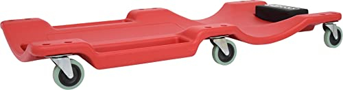 KS Tools - 500.8090 - Chariot de visite ergonomique - 2 bacs de rangement - 6 roues pleines pivotantes