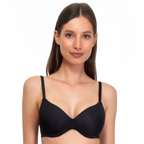 SÌèLEI, Reggiseno con Coppe Graduate, Realizzato in Morbida Microfibra, con Finiture Invisibili e Senza Ferretto, Designed in Italy